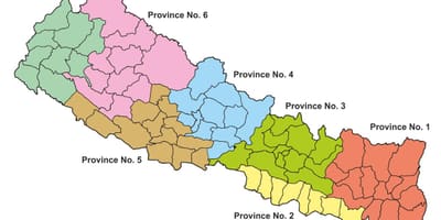 Քարտեզ դաշնային Նեպալ
