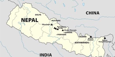 Հնդկաստան-Նեպալ սահմանի քարտեր